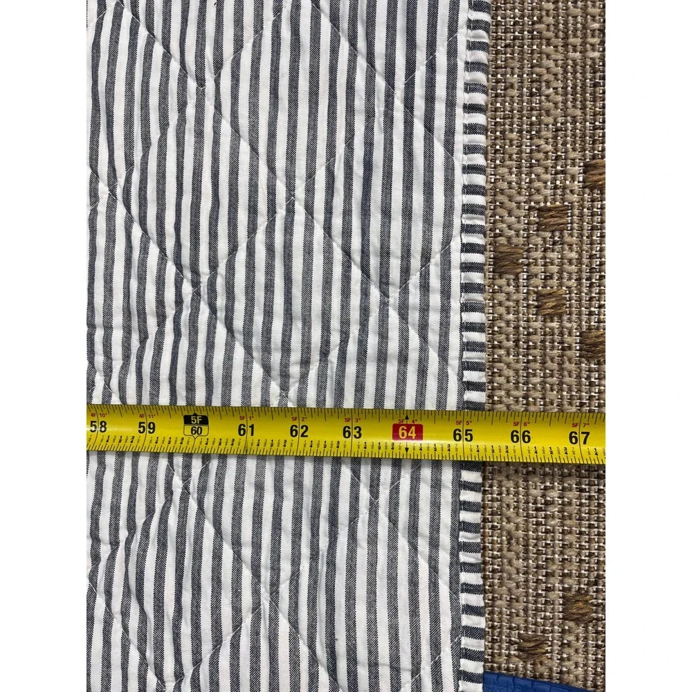 VTG Tommy Hilfiger American Flag Quilt Reversible Star Stripe Twin/Full Sz 68x88